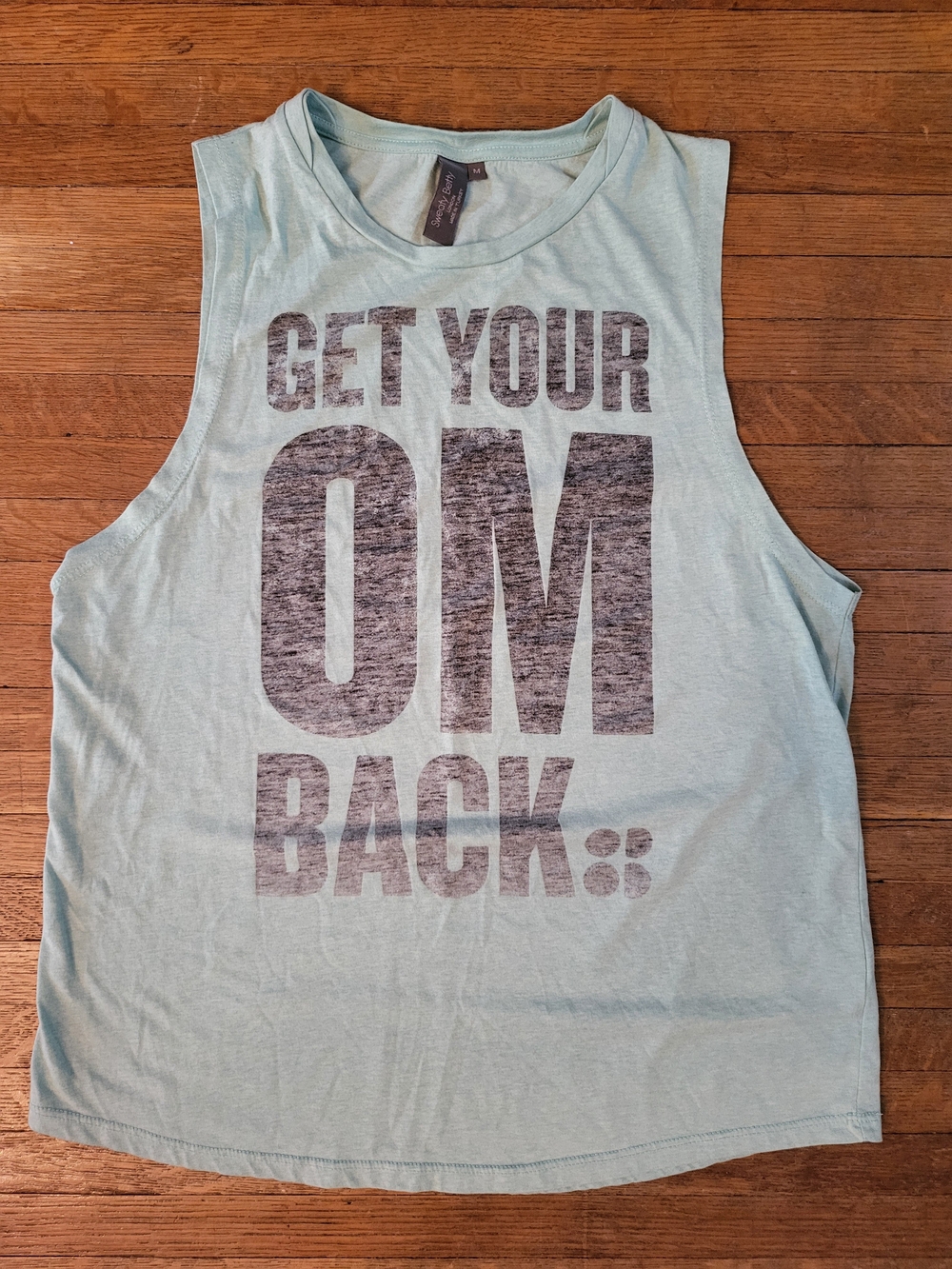 Sweaty Betty light mint graphic muscle tank